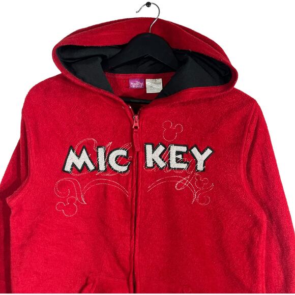 Disney Mickey Mouse Embroidered Full Zip Hoodie - Picture 2 of 7